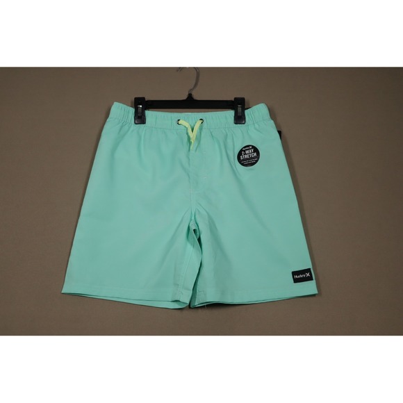 Hurley Big Boys Pool Party Pull-on Swim Shorts - Green Glow - Size L - Picture 2 of 9